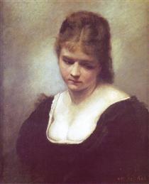 Portrait of a Woman - Maurycy Gottlieb