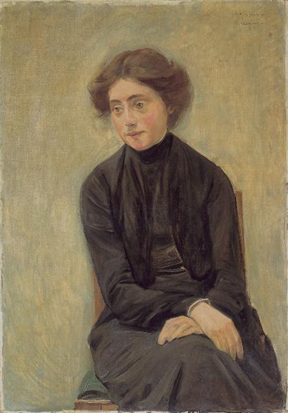 Portrait of Miss Hedwig Ruetz, 1903 - Макс Либерман