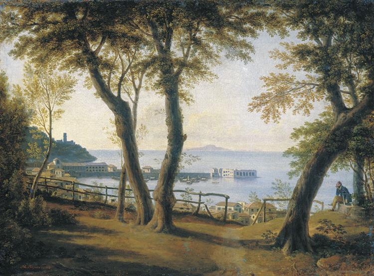 Italian Seaside Landscape, c.1840 - Maxim Nikiforowitsch Worobjow