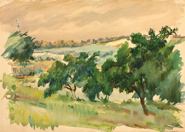 Spring Landscape, 1951 - Меди Векслер Дину