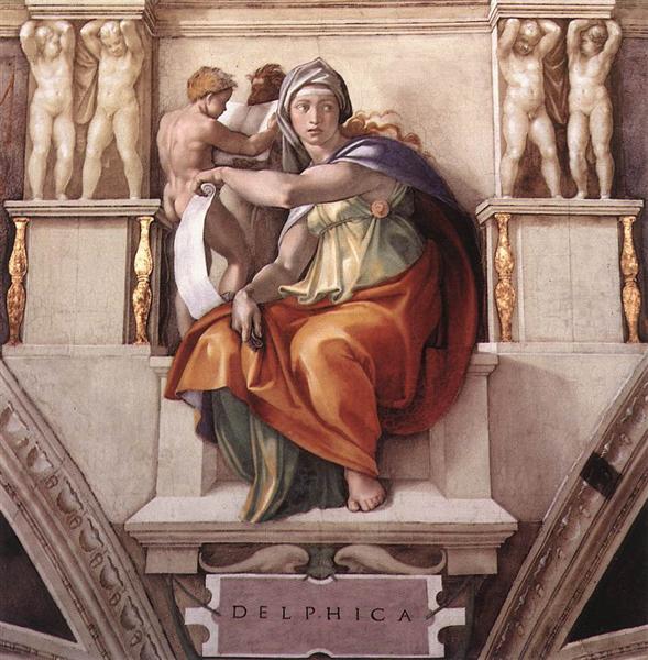 Sistine Chapel Ceiling The Delphic Sibyl 1509