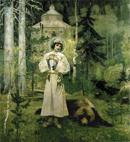 Youth of St. Sergius, 1897 - Mikhail Nesterov