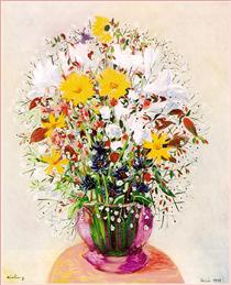 Bouquet of flowers - Moïse Kisling