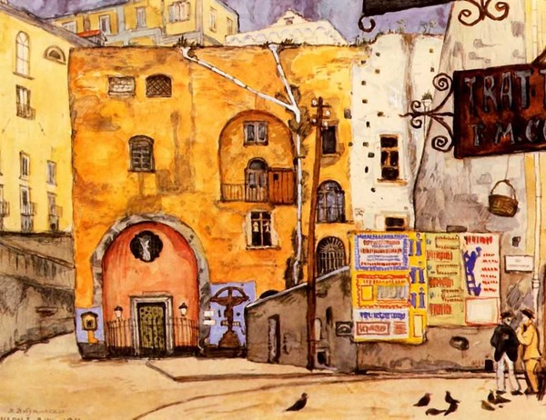 Naples, 1911 - Mstislav Dobuzhinsky