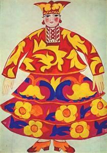 Russian woman's costume from Le coq d'or - Natalija Gontscharowa