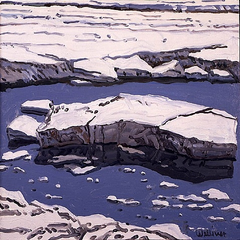 Study for Ice Flow, Allagash, 1996 - Neil Welliver