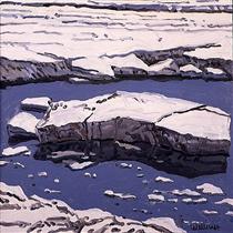 Study for Ice Flow, Allagash - Neil Welliver