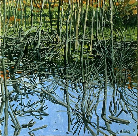 Study for Low Water - Knight's Flowage, 1980 - Neil Welliver