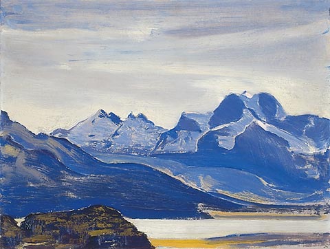 Alps (study), 1923 - Nikolái Roerich