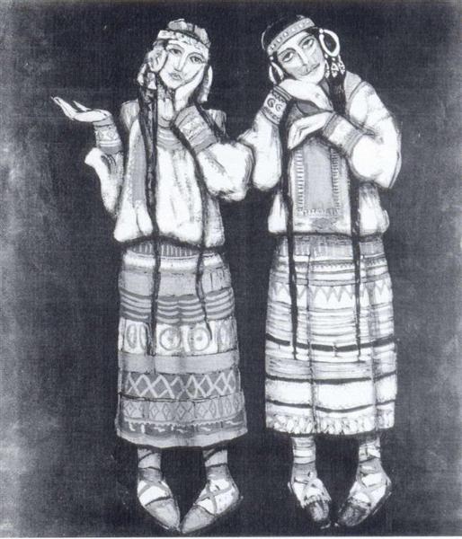 Girls - Nikolái Roerich