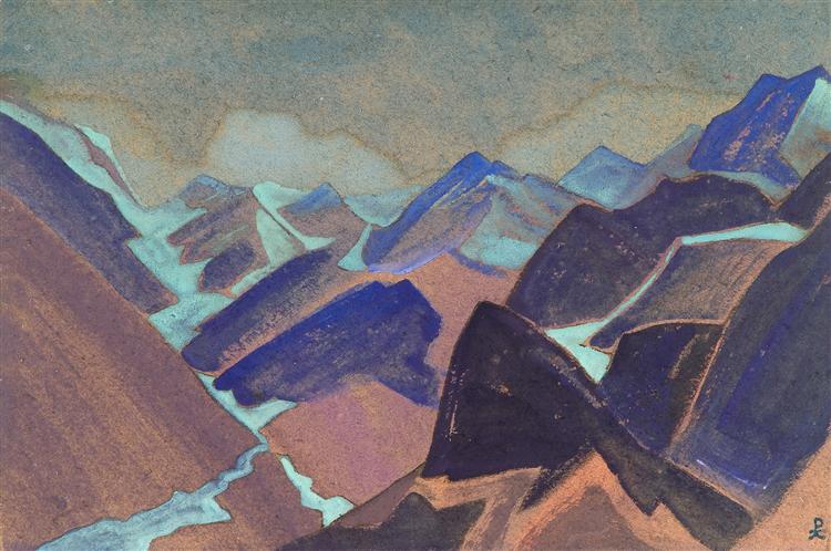 Glaciers of Lahaul, 1936 - Nikolái Roerich