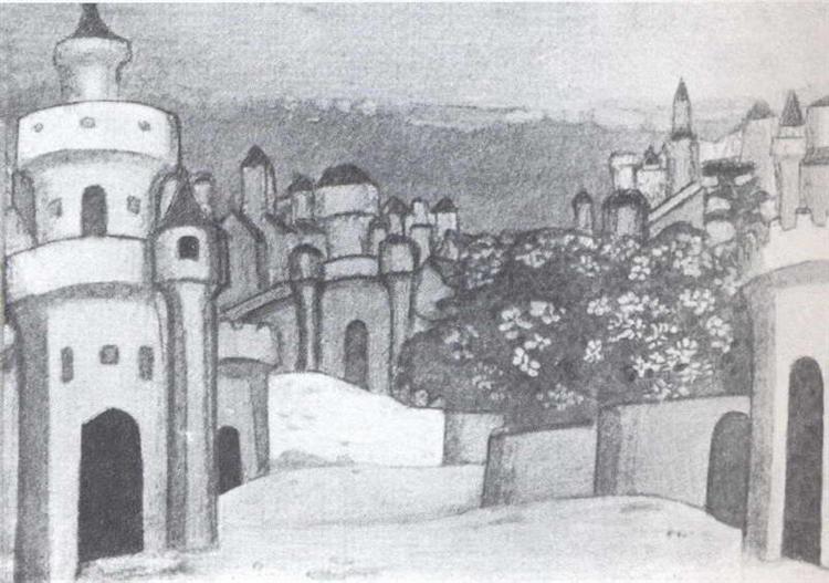 Jerusalem, 1909 - Nikolái Roerich