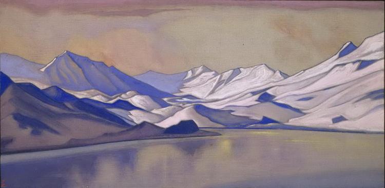 Lake in the mountains. Baralacha pass., 1944 - Nikolai Konstantinovich Roerich