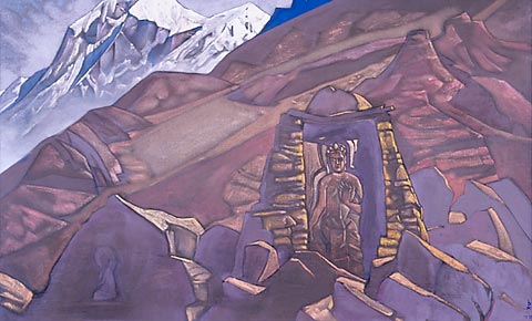 Maitreya on the way, 1928 - Nicholas Roerich
