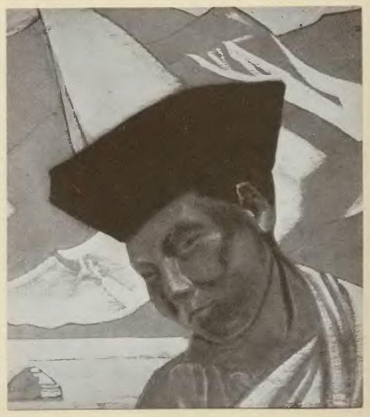 Mongolian lama, c.1926 - Николай  Рерих