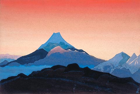 Mount Fuji, 1936 - Николай  Рерих