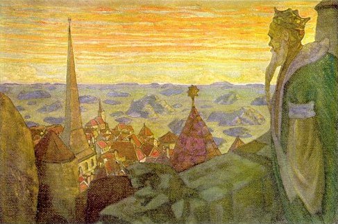 Old king, 1910 - Николай  Рерих