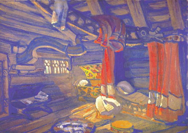 Oze's hut, 1912 - Микола Реріх