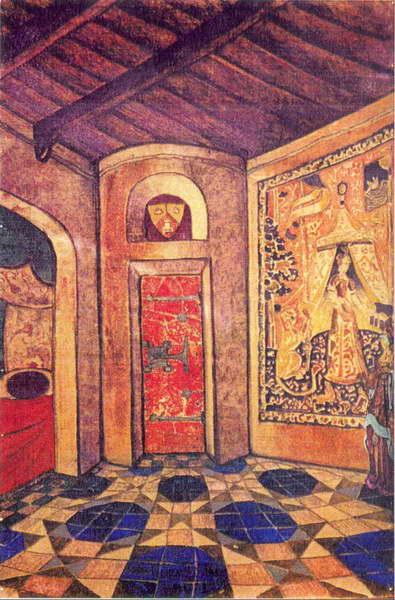 Room of queen Anna, 1913 - Nicolas Roerich