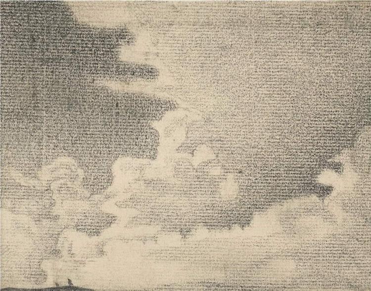 Sketch of landscape and clouds, c.1919 - Nicholas Roerich