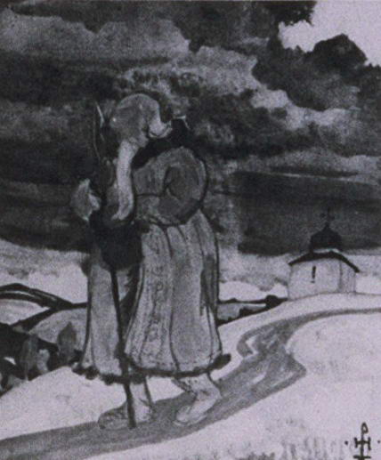 Sketches of costumes for "Tale of Tsar Saltan", 1919 - Nikolái Roerich