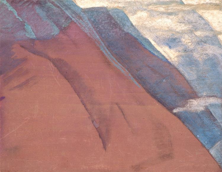 Study of mountains, 1931 - Николай  Рерих