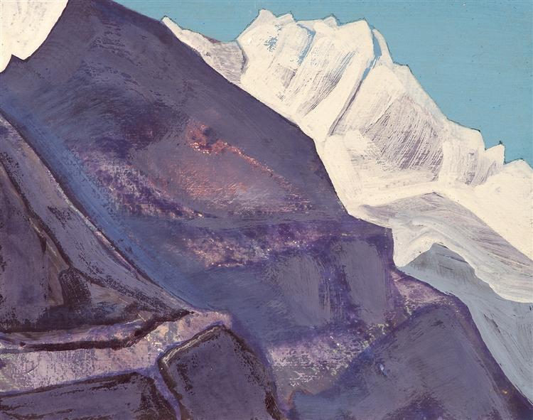 Study of mountains, 1933 - Nikolái Roerich