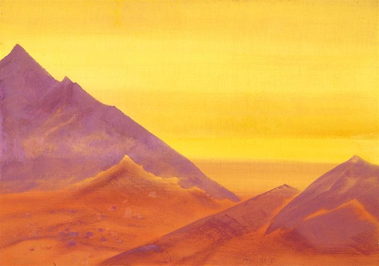 Sunrise (Unfinished), 1930 - Nikolai Konstantinovich Roerich