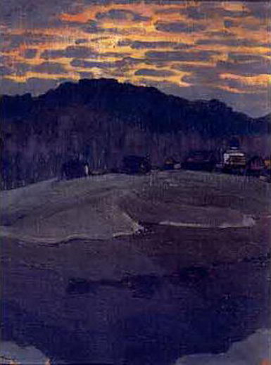 Sunset - Nikolai Konstantinovich Roerich