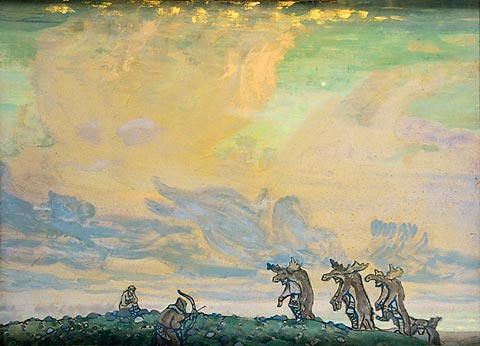 The great sacrifice, 1912 - Nikolai Konstantinovich Roerich