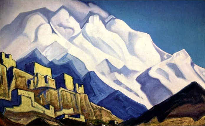Tibet monastery - Nikolai Konstantinovich Roerich