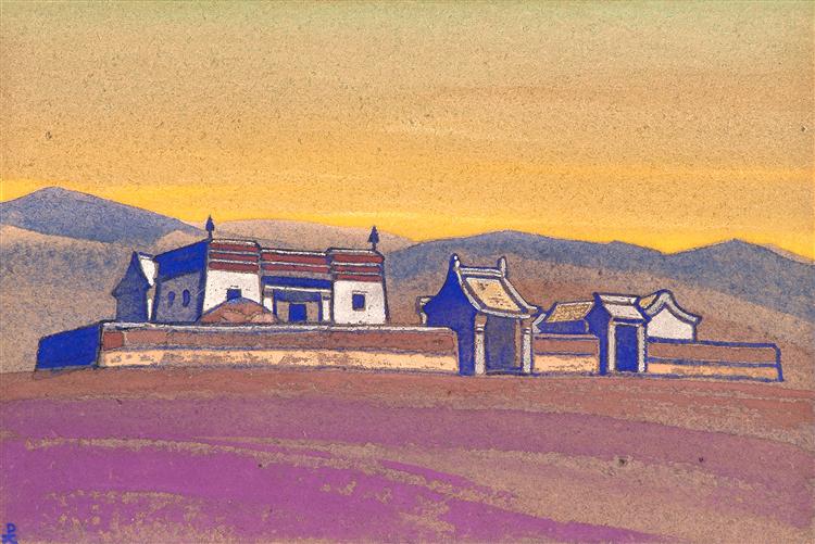 Tsagaan-Kure. Inner Mongolia., 1936 - Nikolái Roerich