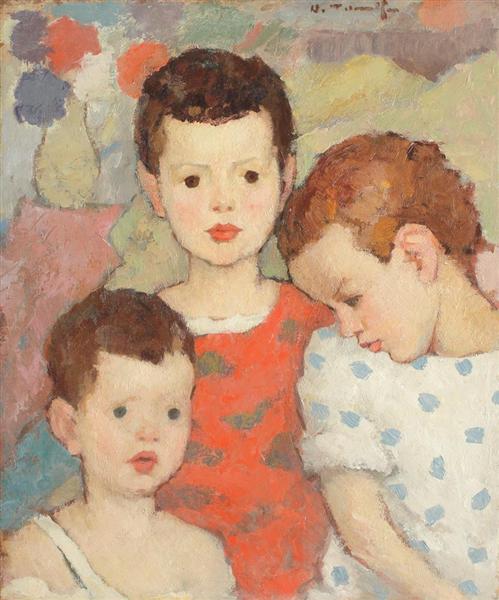 Three Brothers (The Painter's Children), 1920 - Nicolae Tonitza