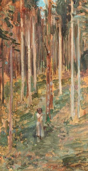 Birch Wood, 1902 - Николае Вермонт