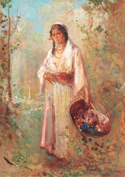 The Flower Girl - Nicolae Vermont - WikiArt.org