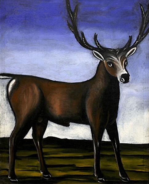 Deer - Niko Pirosmani