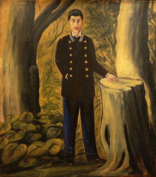 Portrait of Ilya Zdanevich, 1913 - Niko Pirosmani