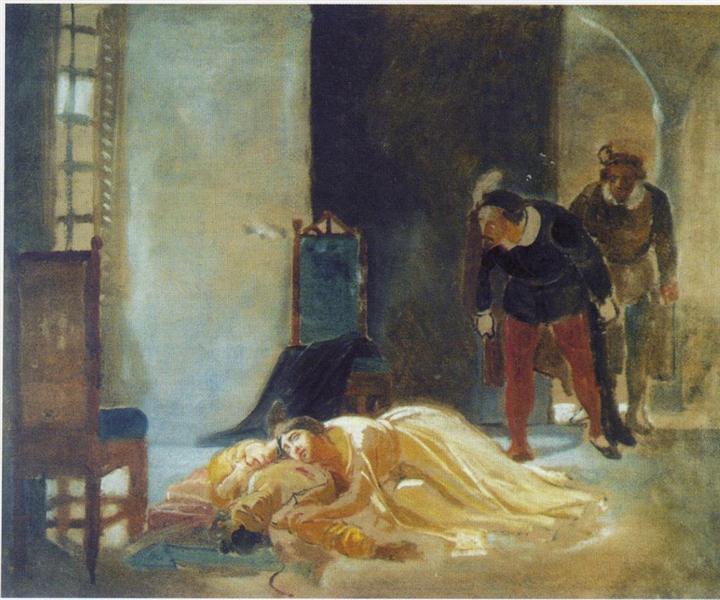 Death of Imelda Lambertatstsi, 1860 - Nikolai Nikolajewitsch Ge