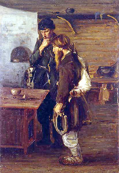 Охотники, c.1890 - Николай Богданов-Бельский