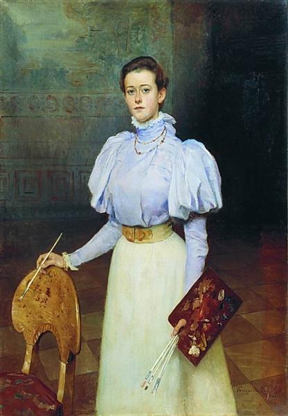 Portrait of M.Sheremetova, 1898 - Nikolay Bogdanov-Belsky