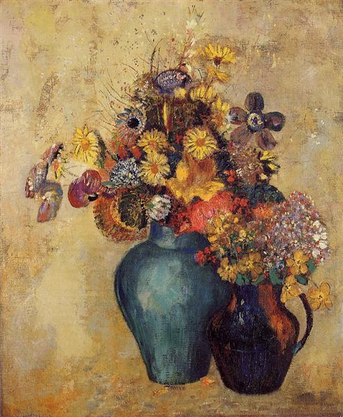 Flowers, c.1905 - Оділон Редон