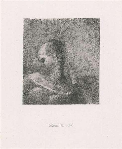 Helena (Ennoia) (plate 10), 1896 - 奥迪隆·雷东