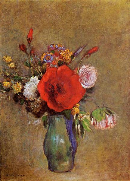 Vase of Flowers - Odilon Redon