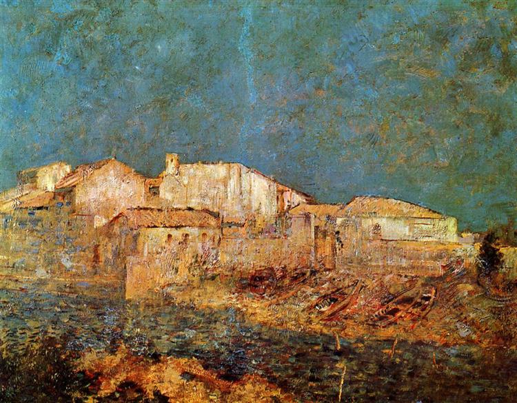 Venetian Landscape, c.1908 - 奥迪隆·雷东