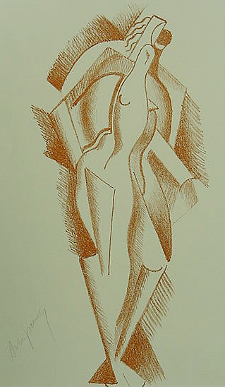 Female Nude (Frauenakt), 1921 - Oleksandr Arjípenko