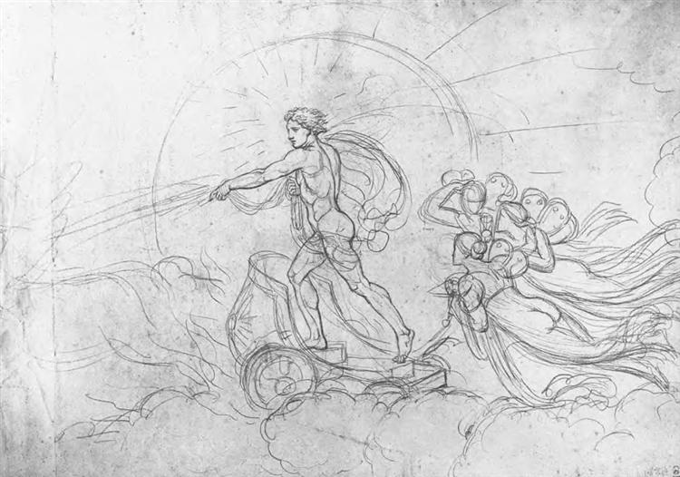 Apollo in a chariot, 1817 - Orest Kiprenski