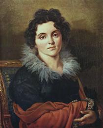 Portrait of Darya Nikolaevna Chvostova - Orest Adamowitsch Kiprenski