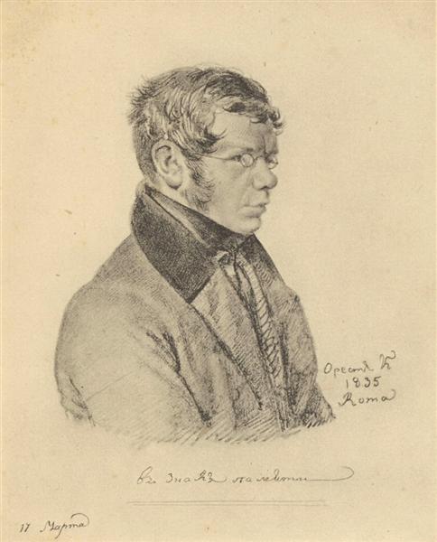 Portrait of Prince Pyotr Andreyevich Vyazemsky, 1835 - Orest Kiprensky