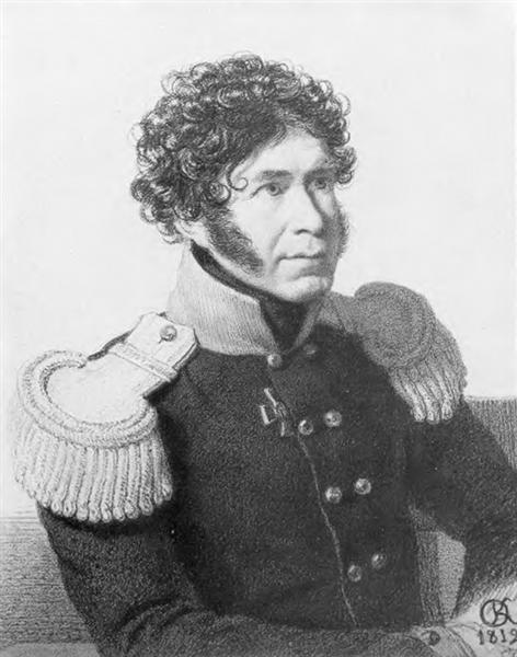 Portrait of soldier, 1812 - Orest Kiprenski