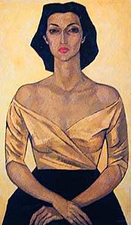 Portrait of Leonor Estrada, 1952 - Oswaldo Guayasamin